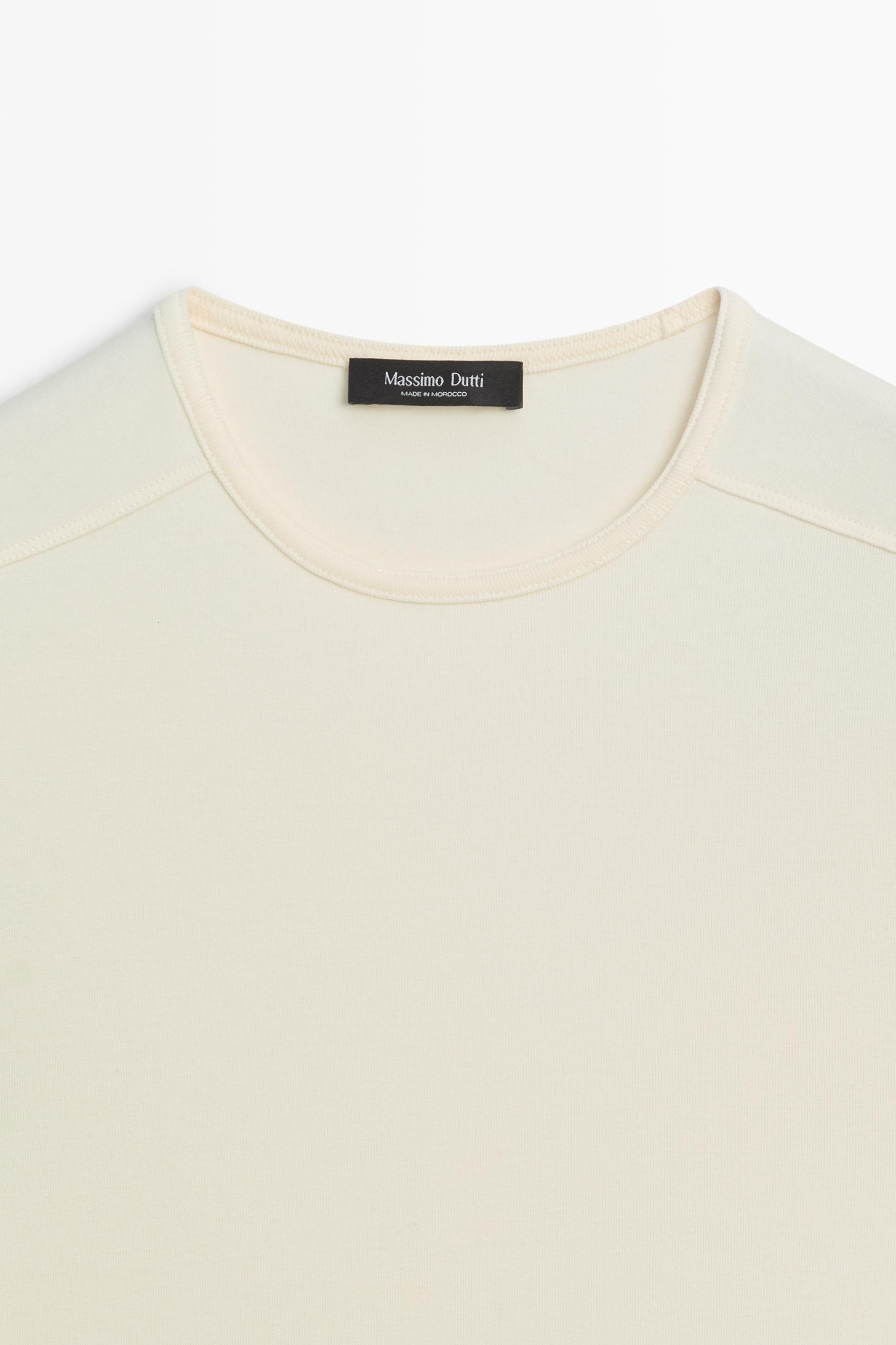 Short sleeve cotton blend T-shirt